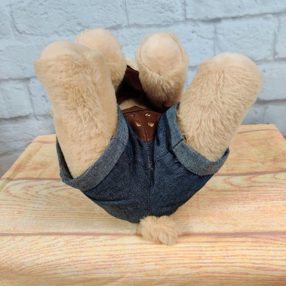 The Bear Labrador Lab Golden Retriever Dog Western Clothing Plush Stuffed Toy - Picture 9 of 12
